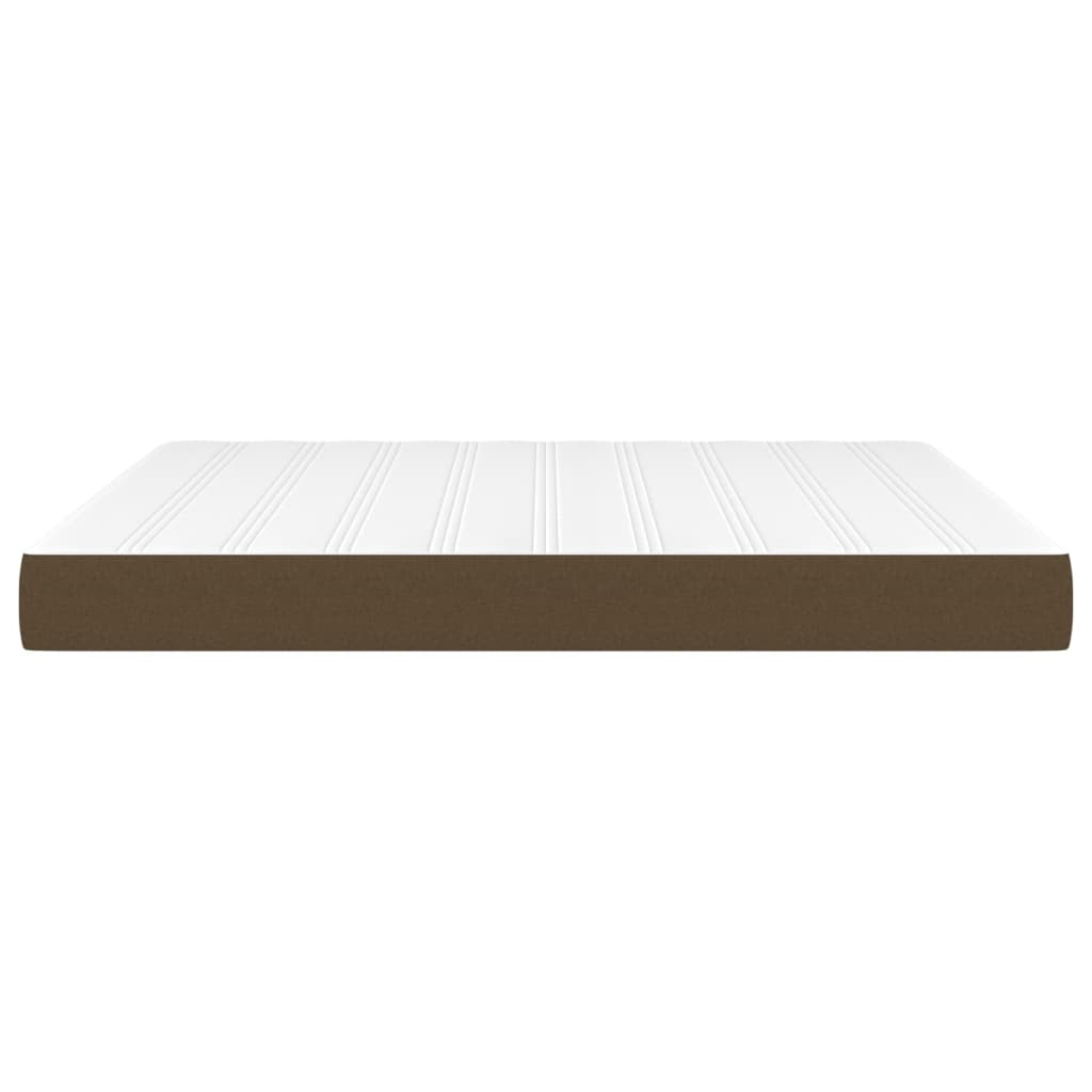 Pocket spring bed mattress Dark brown 180x200x20 cm