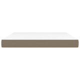 Pocket spring bed mattress Taupe 180x200x20 cm Fabric