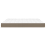 Pocket spring bed mattress Taupe 180x200x20 cm Fabric