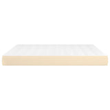 Pocket spring bed mattress Cream 180x200x20 cm Fabric