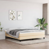 Pocket spring bed mattress Cream 180x200x20 cm Fabric