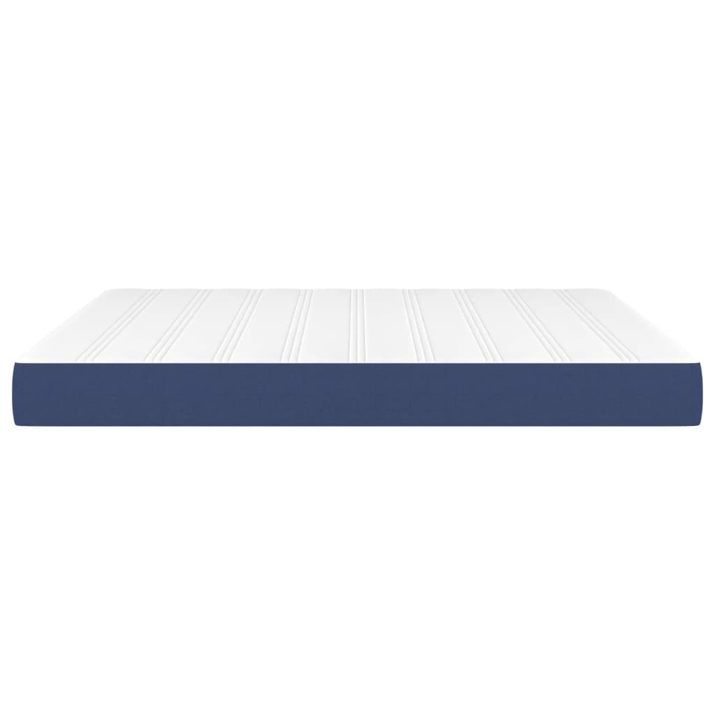 Pocket spring bed mattress Blue 180x200x20 cm Fabric