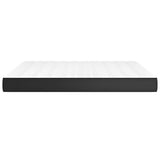 Pocket spring bed mattress Black 180x200x20cm Faux leather