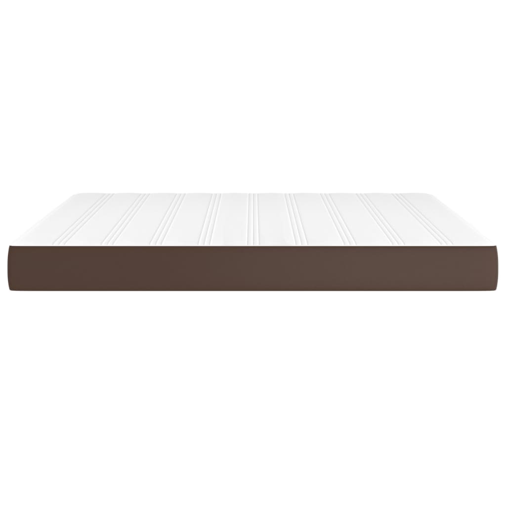 Pocket spring bed mattress Brown 180x200x20 cm