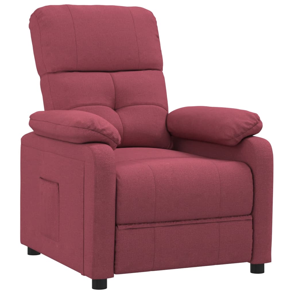 Fauteuil inclinable Rouge bordeaux Tissu