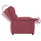 Fauteuil inclinable Rouge bordeaux Tissu