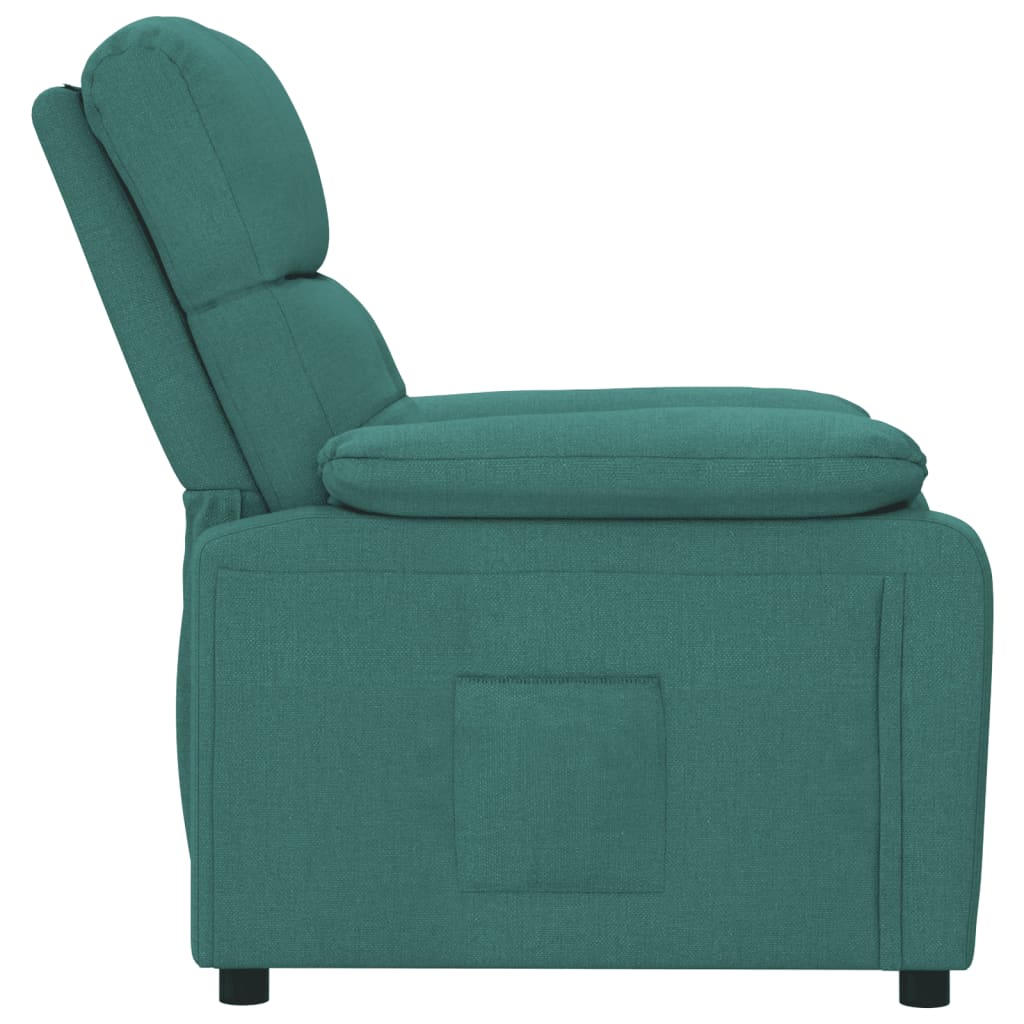 Fauteuil inclinable Vert foncé Tissu