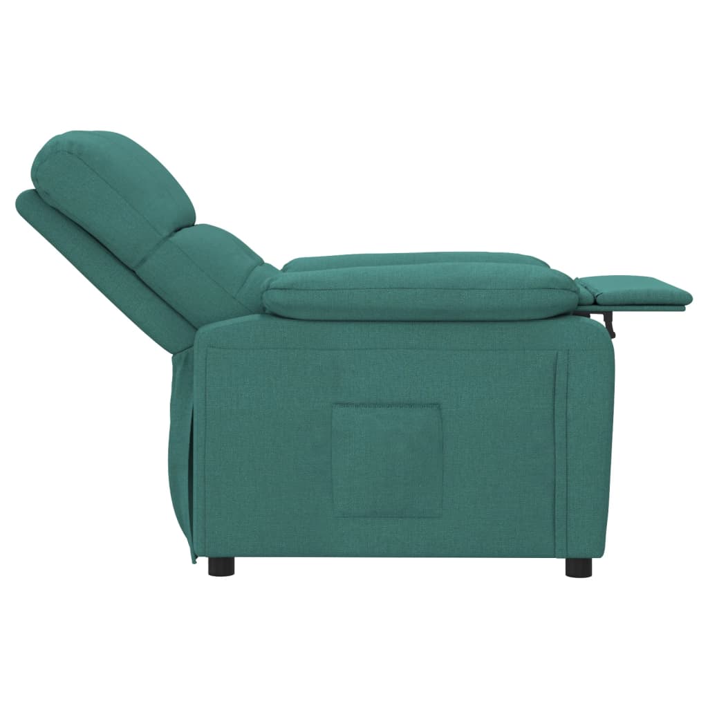 Fauteuil inclinable Vert foncé Tissu