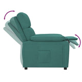 Fauteuil inclinable Vert foncé Tissu