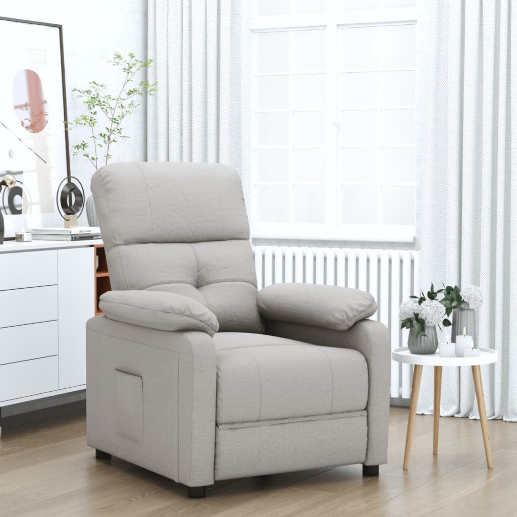 Fauteuil inclinable Taupe Tissu