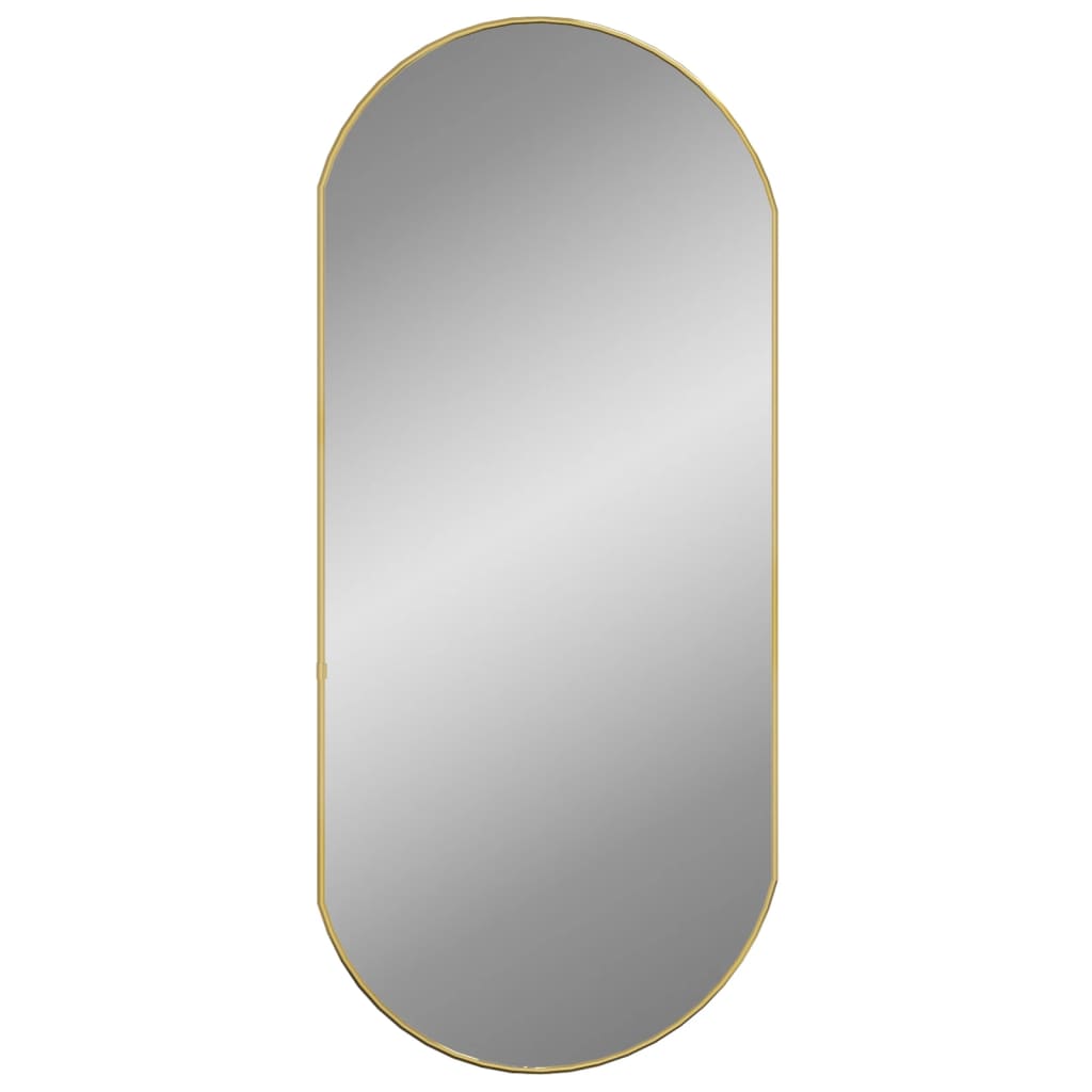 Wandspiegel Gold 90x40 cm Oval