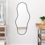 Miroir mural Noir 100x45 cm