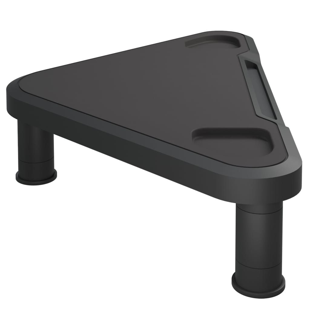 Support de moniteur d'angle Noir 49x28x10,5 cm