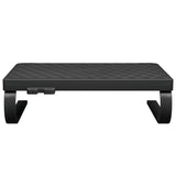 Support de moniteur Noir 37x28x11,5 cm