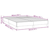 Bettgestell ohne Matratze grün 180x200 cm Stoff