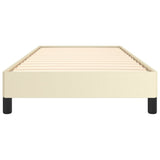 Cadre de lit sans matelas crème 90x200 cm similicuir