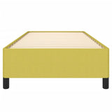 Cadre de lit sans matelas vert 90x190 cm tissu