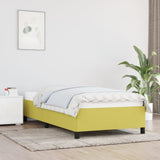 Cadre de lit sans matelas vert 100x200 cm tissu