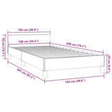 Cadre de lit sans matelas vert 100x200 cm tissu