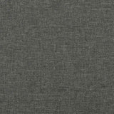 Cadre de lit sans matelas gris foncé 140x190 cm tissu