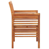 Chaises à manger de jardin et coussins lot de 8 Bois acacia