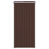 Abri de jardin Marron foncé 192x108x223 cm Acier galvanisé