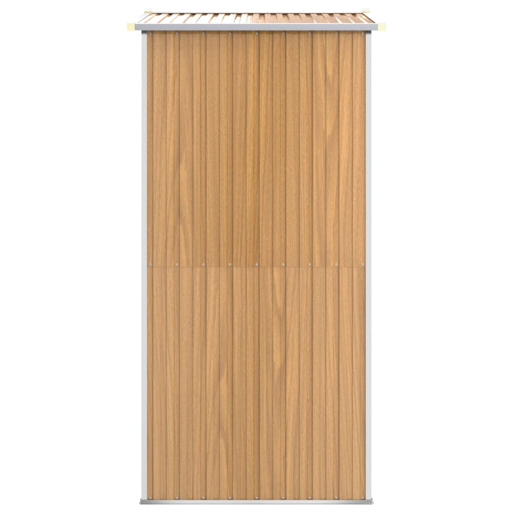 Abri de jardin Marron clair 192x108x223 cm Acier galvanisé