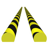 Corner Protectors 2 pcs Yellow and Black 4x3x100 cm PU