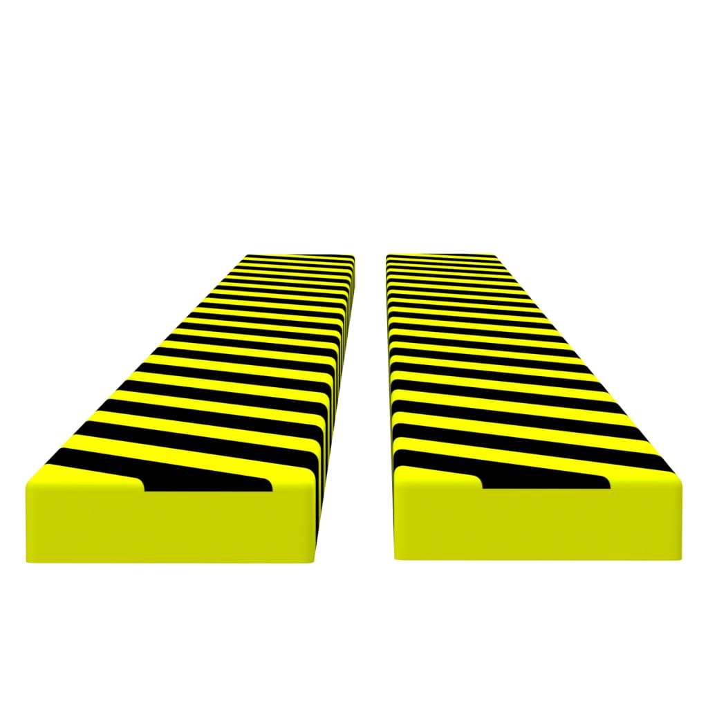 Corner Protectors 2 pcs Yellow and Black 6x2x101.5 cm PU