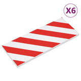 Wall Protectors 6 pcs Red and White 50x20x2 cm EVA Foam