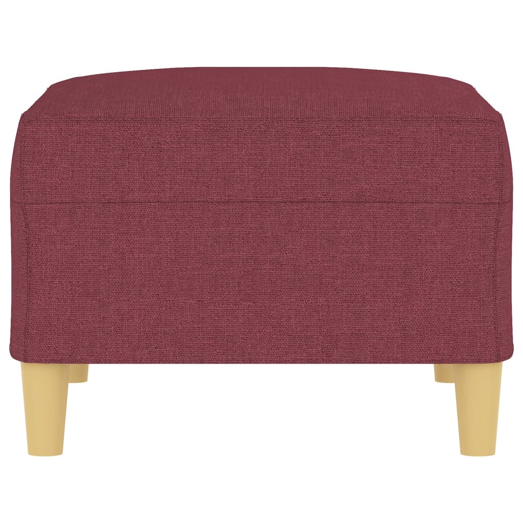 Repose-pied Rouge bordeaux 70x55x41 cm Tissu