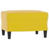 Repose-pied Jaune 60x50x41 cm Velours