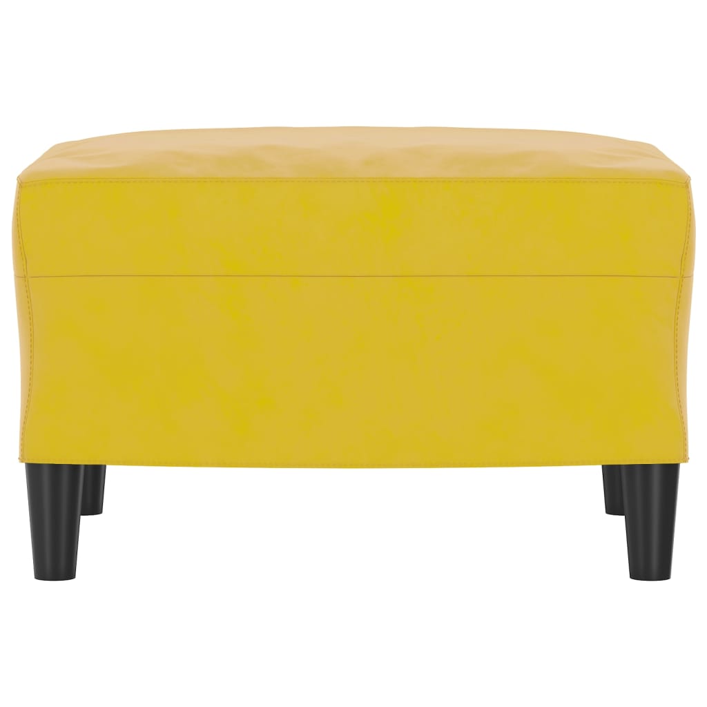 Repose-pied Jaune 60x50x41 cm Velours