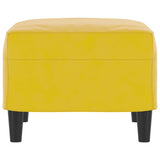 Repose-pied Jaune 60x50x41 cm Velours