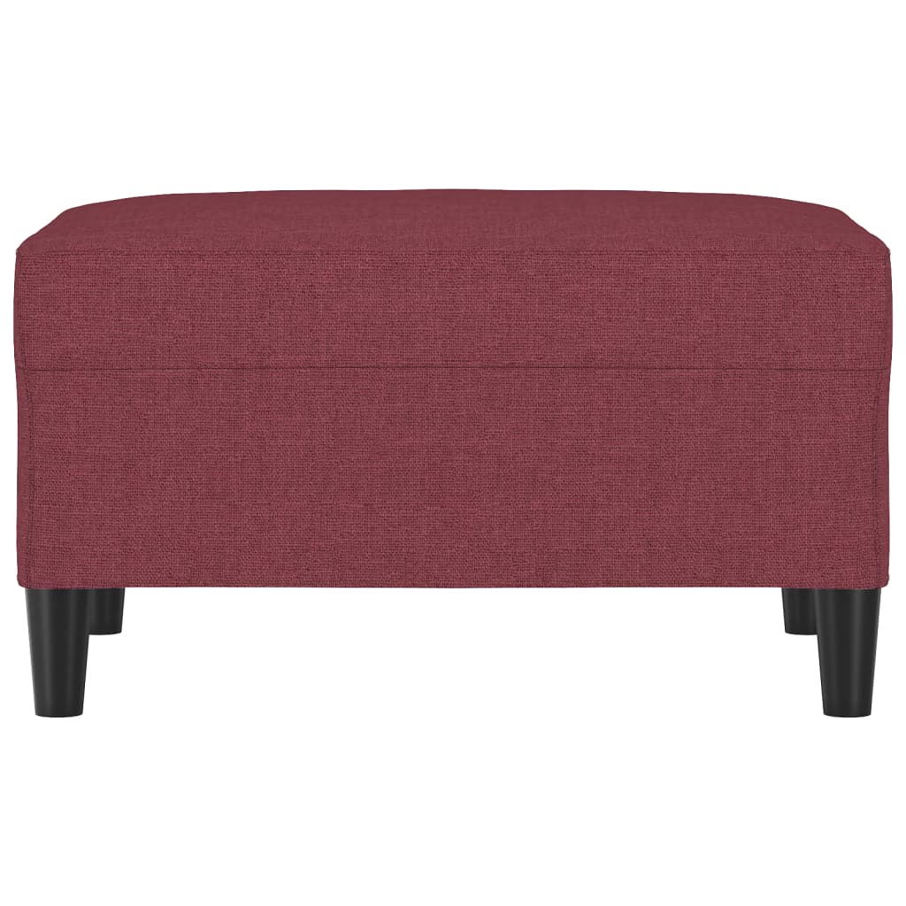 Repose-pied Rouge bordeaux 70x55x41 cm Tissu