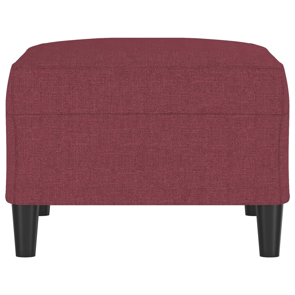 Repose-pied Rouge bordeaux 70x55x41 cm Tissu