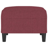 Repose-pied Rouge bordeaux 70x55x41 cm Tissu