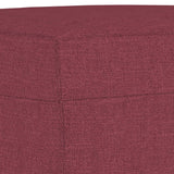 Repose-pied Rouge bordeaux 70x55x41 cm Tissu