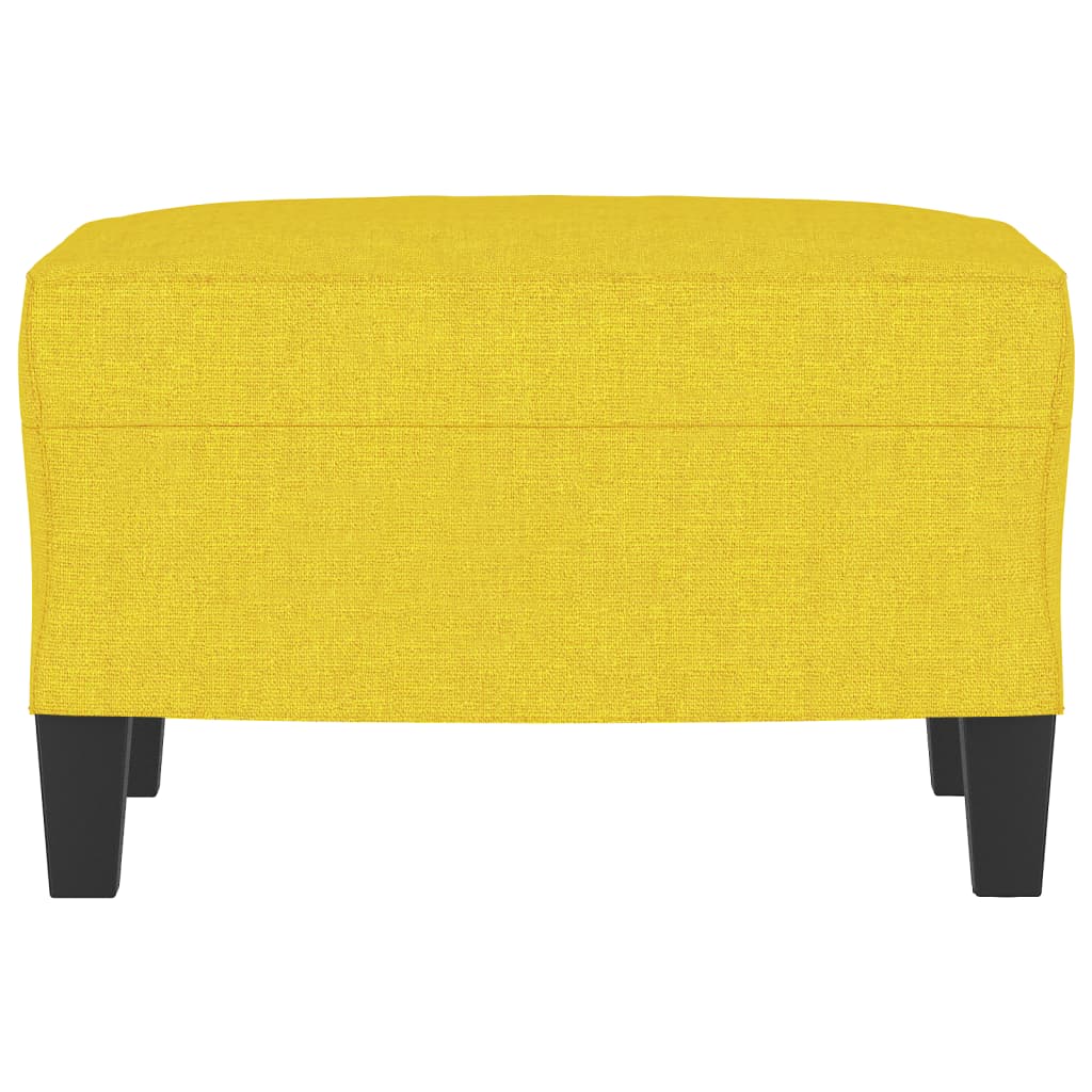 Repose-pied Jaune clair 60x50x41 cm Tissu