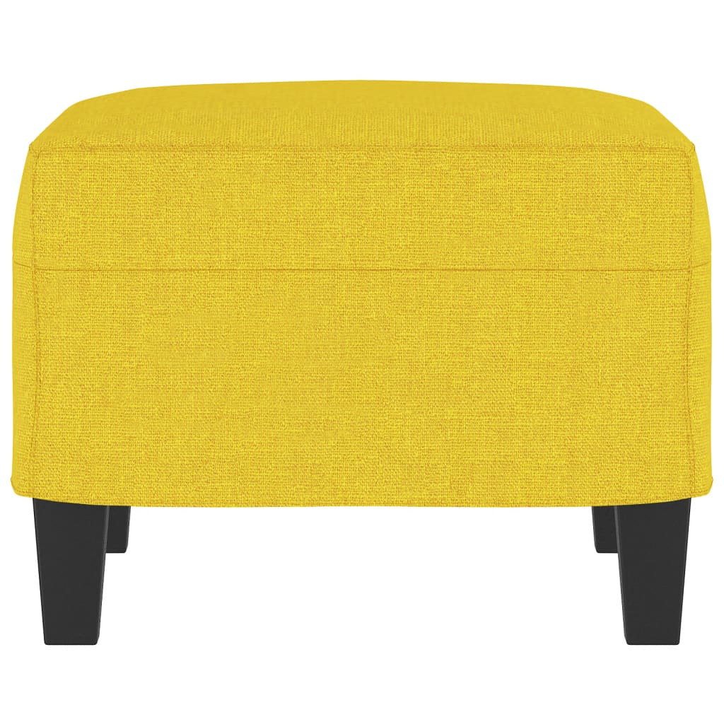 Repose-pied Jaune clair 60x50x41 cm Tissu