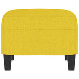 Repose-pied Jaune clair 60x50x41 cm Tissu