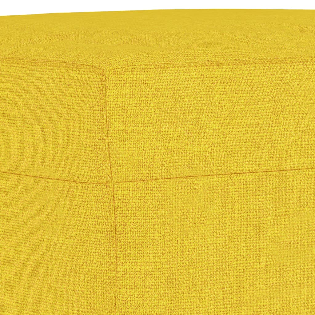 Repose-pied Jaune clair 60x50x41 cm Tissu