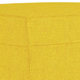 Repose-pied Jaune clair 60x50x41 cm Tissu