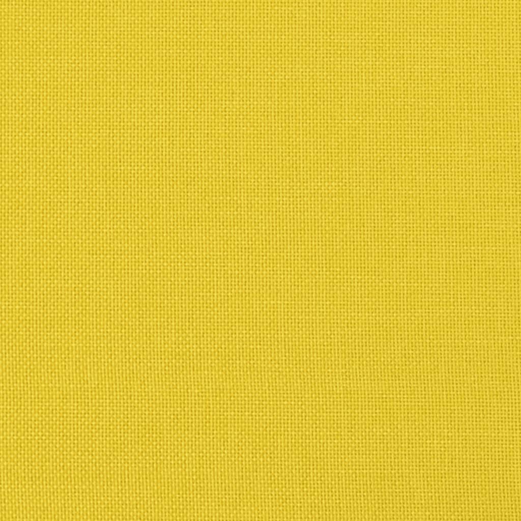 Repose-pied Jaune clair 60x50x41 cm Tissu