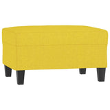 Repose-pied Jaune clair 70x55x41 cm Tissu