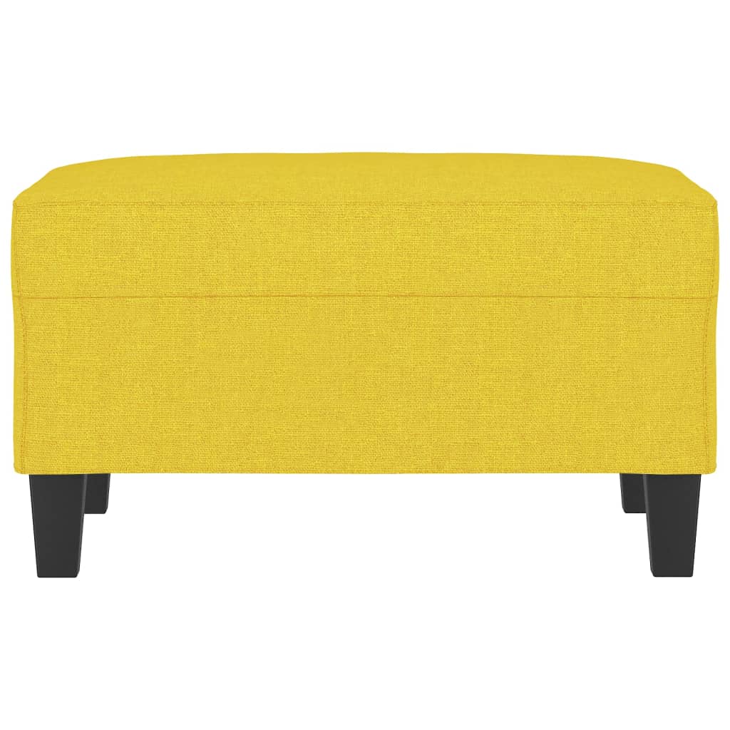 Repose-pied Jaune clair 70x55x41 cm Tissu