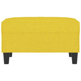 Repose-pied Jaune clair 70x55x41 cm Tissu