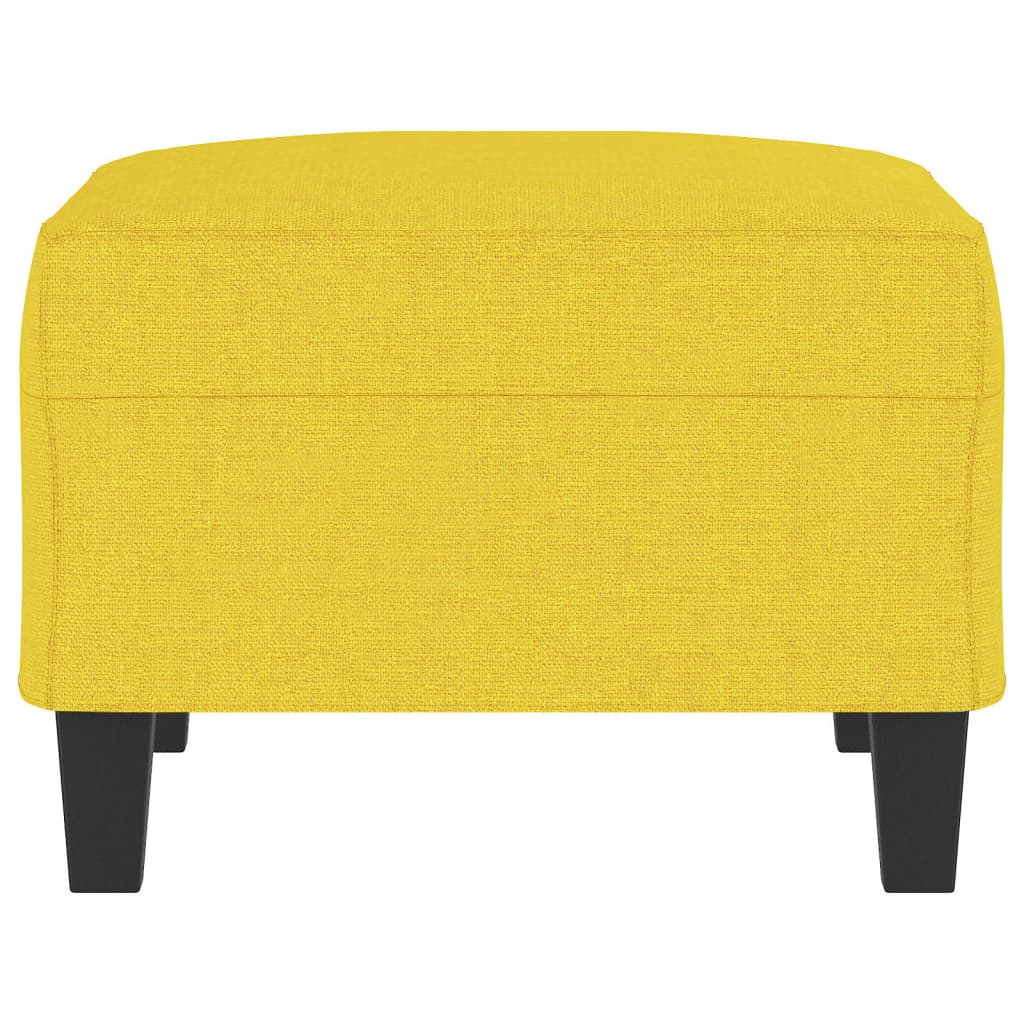 Repose-pied Jaune clair 70x55x41 cm Tissu