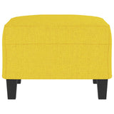 Repose-pied Jaune clair 70x55x41 cm Tissu