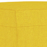 Repose-pied Jaune clair 70x55x41 cm Tissu